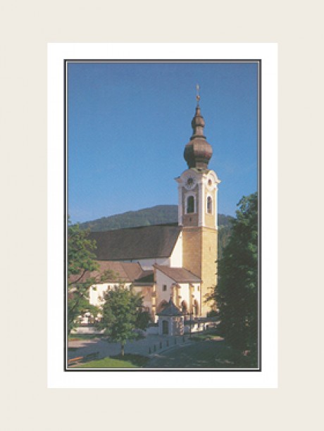 Andenkenbild Kirche Altenmarkt, Bestattung Sterzl