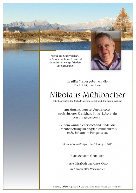 Nikolaus Mühlbacher