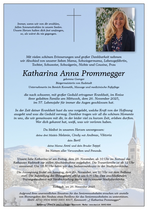 Buergermeisterin Katharina Prommegger