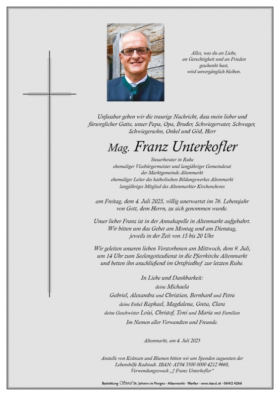 Mag. Franz Unterkofler