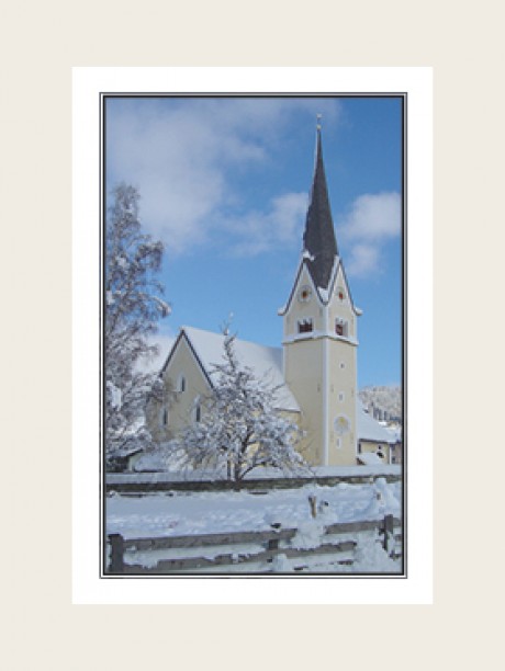 Andenkenbild Kirche Wagrain 2, Bestattung Sterzl